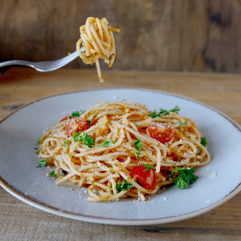 Cinque Pi mit Kernser UrDinkel-Spaghetti